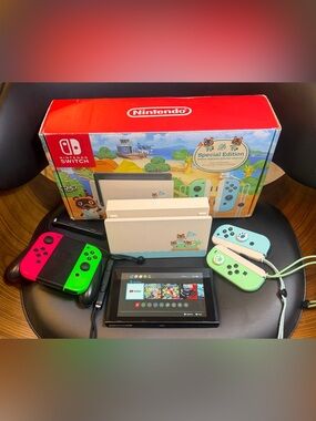Nintendo Switch Animal Crossing Special Edition Console Limited w/ Box used